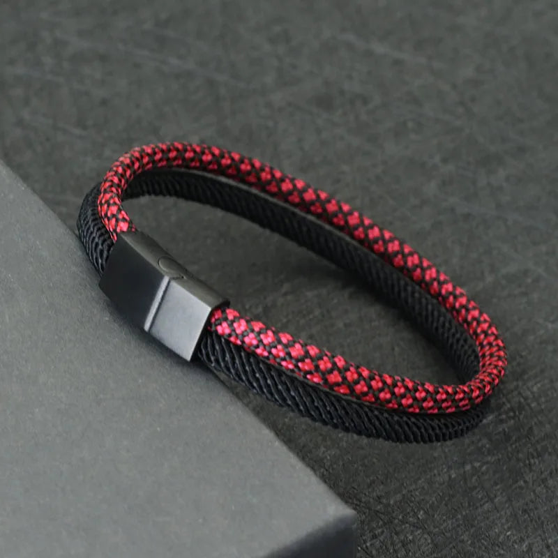 Pulseira Masculina Fivela Magnética